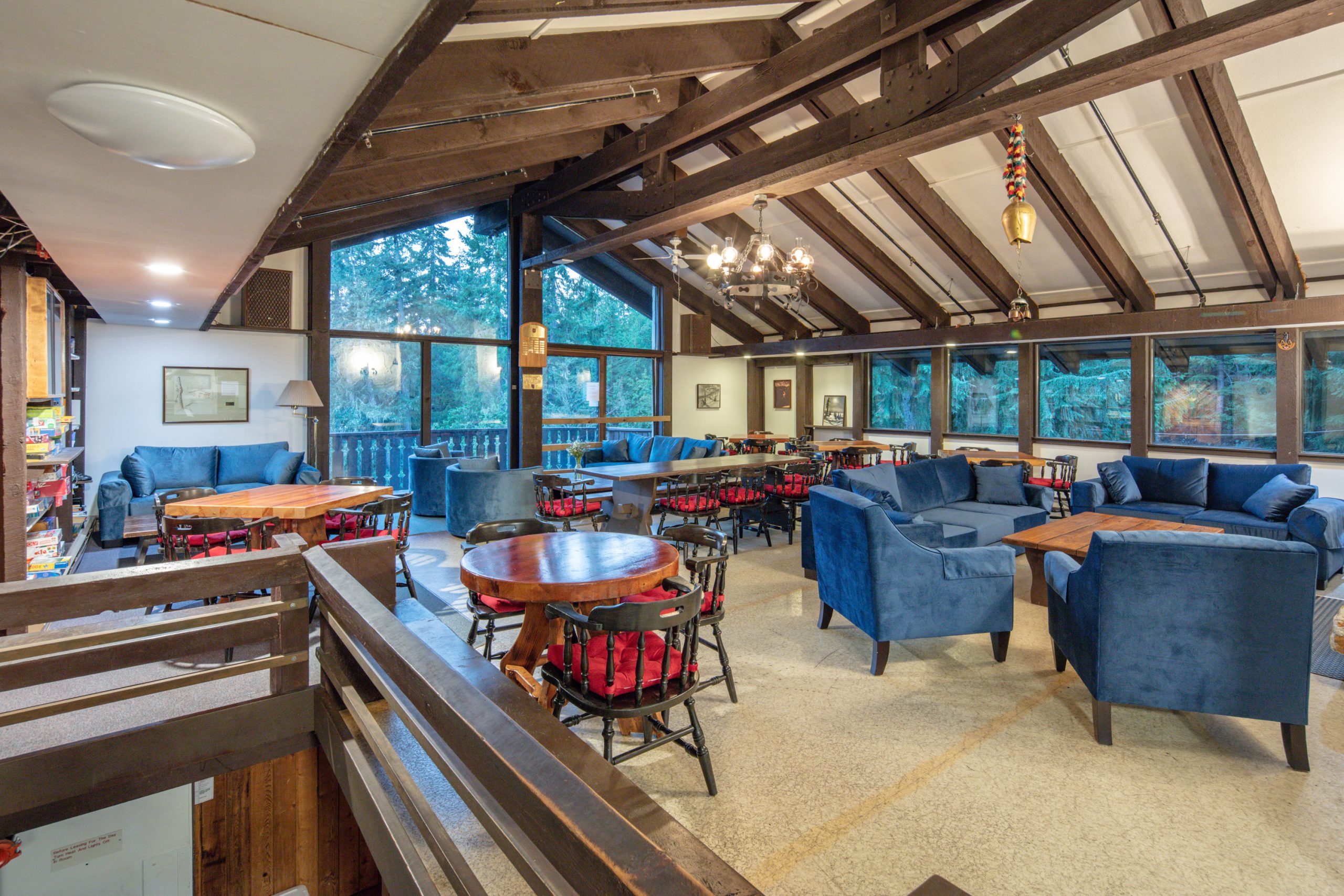 Inside Tyrol Lodge Lounge Dining Area